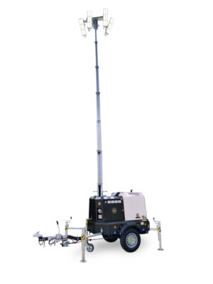YRs Generac V20 Pro light tower on trailer