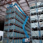 Genie Z40/23N RJ articulating boom working on construction site